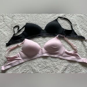 Victoria's Secret Elegant Black and Soft Pink Bras